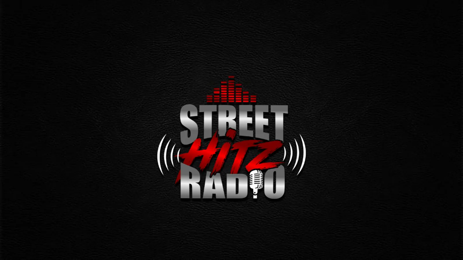 Street Hitz Radio red, silver, and black logo